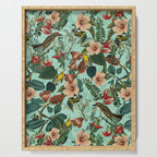 FLORAL AND BIRDS XIII Serving Tray Gallery Image 1
