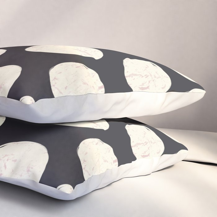 Spotty in Black Pillow Sham Gallery Image 3