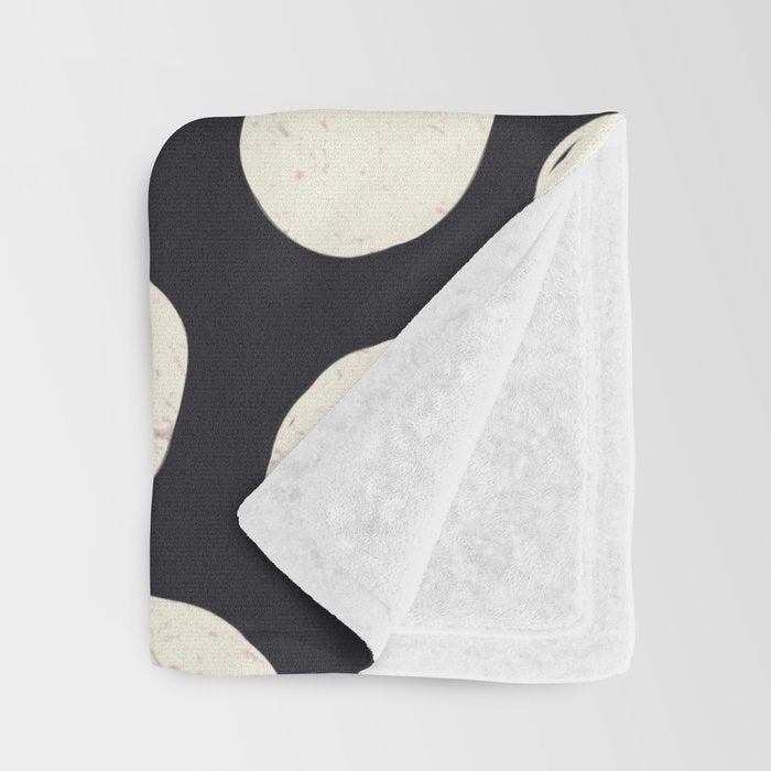 Spotty in Black Throw Blanket Gallery Image 3