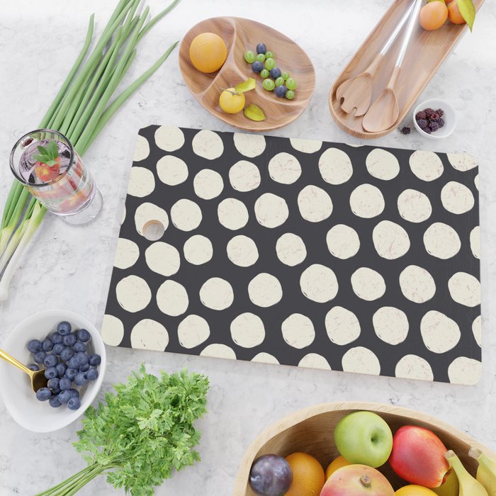 Spotty in Black Cutting Board Gallery Image 2