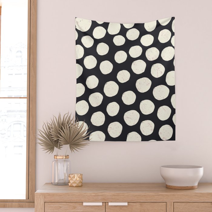 Spotty in Black Wall Tapestry Gallery Image 2