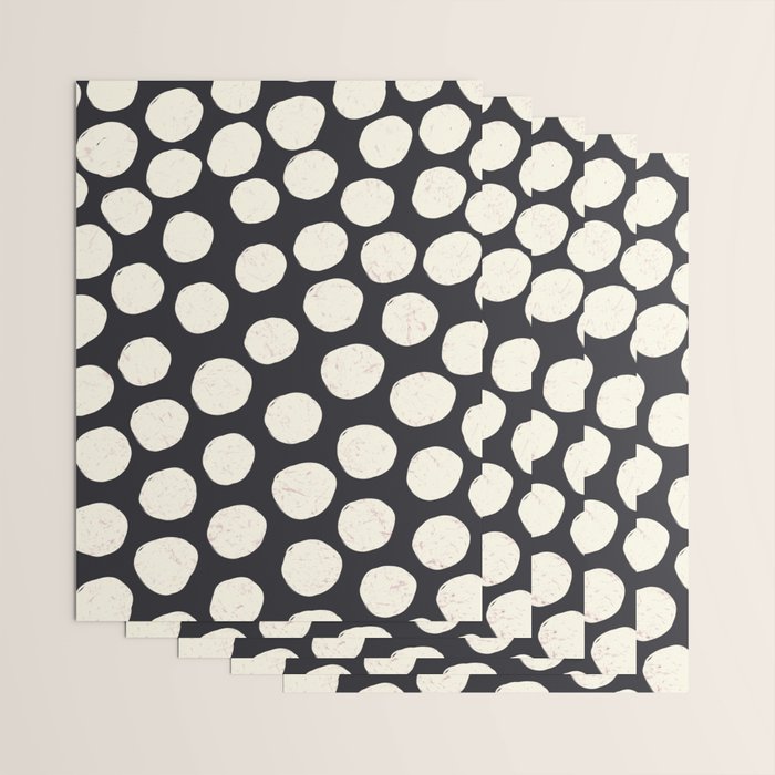 Spotty in Black Wrapping Paper Gallery Image 3