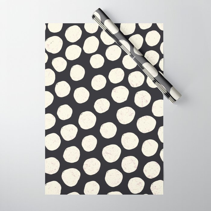 Spotty in Black Wrapping Paper Gallery Image 1