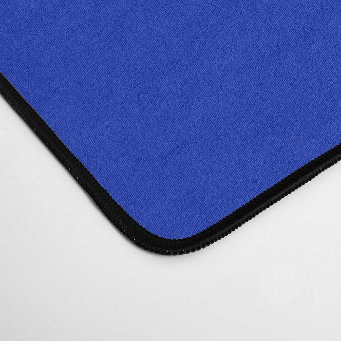 ROYAL BLUE Solid Color Plain Bold  Vibrant Blue Shade  Desk Mat Gallery Image 4