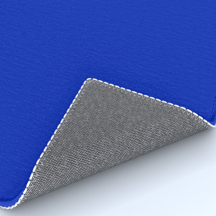 ROYAL BLUE Solid Color Plain Bold  Vibrant Blue Shade  Rug Gallery Image 4