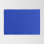 ROYAL BLUE Solid Color Plain Bold  Vibrant Blue Shade  Rug Gallery Image 2