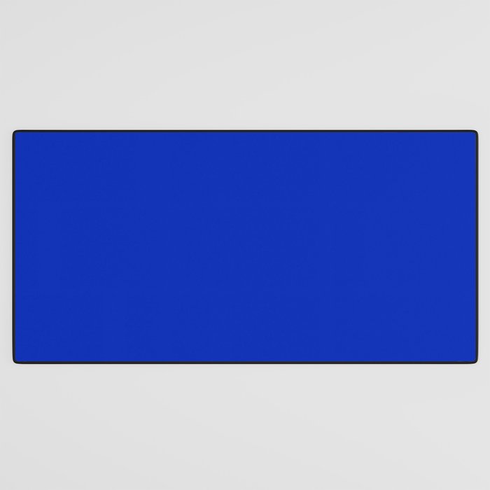 ROYAL BLUE Solid Color Plain Bold  Vibrant Blue Shade  Desk Mat Gallery Image 3