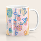 Sweet Strawberry Plant Friends in Peach & Orange Coffee Mug Gallery Image 1
