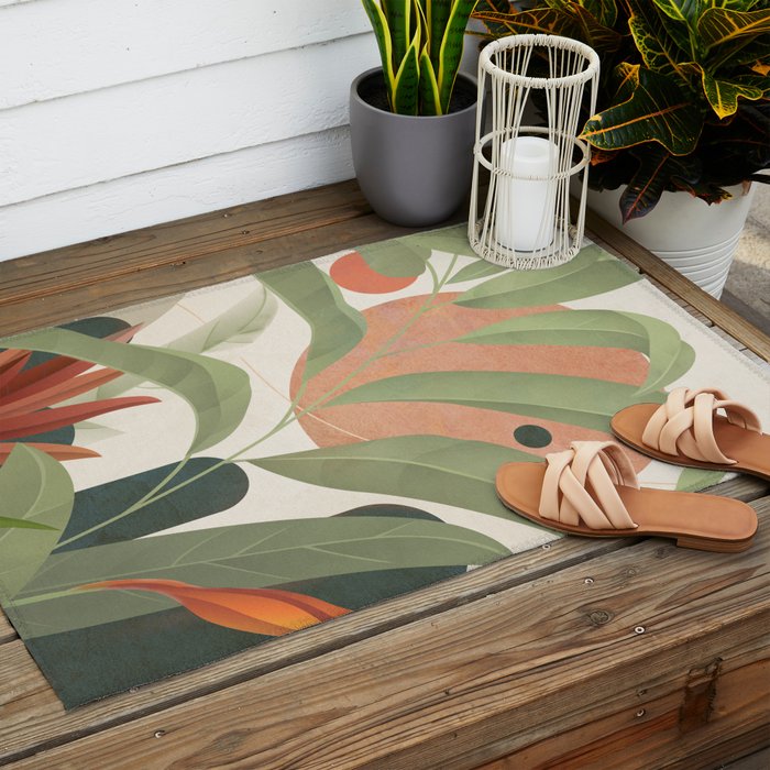 Elegant Shapes 22 Outdoor Rug Gallery Image 2