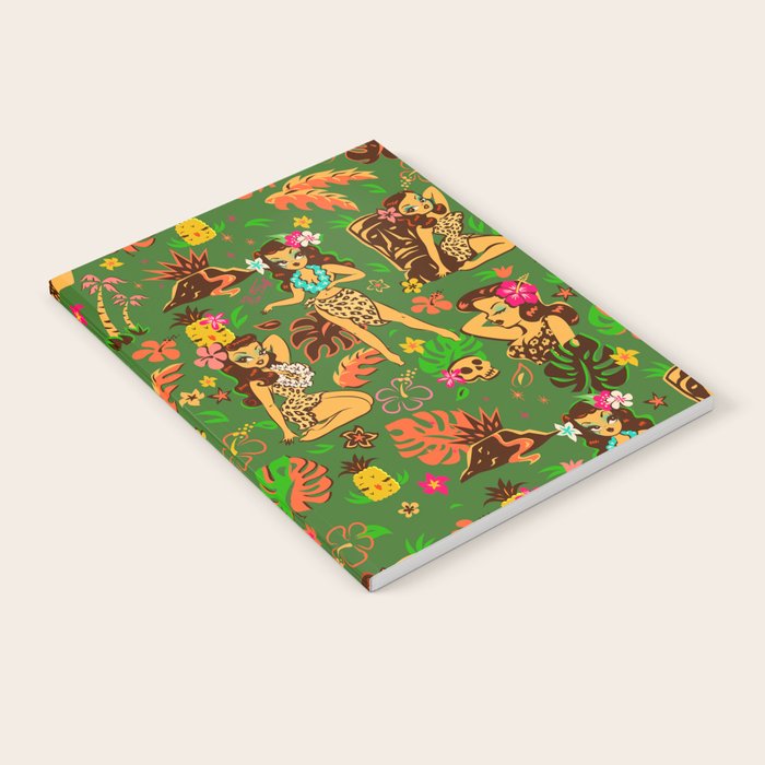Tiki Temptress on Green Notebook Gallery Image 1