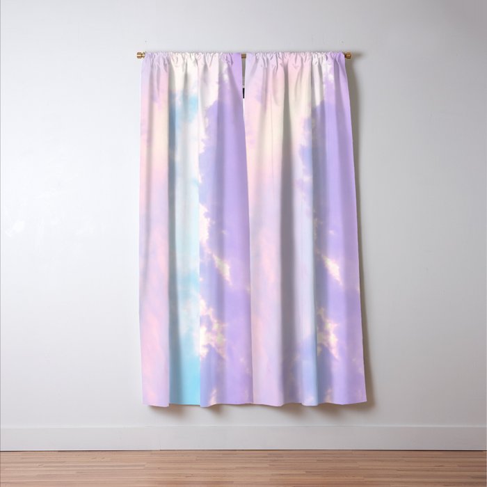 Unicorn Pastel Clouds #1 #decor #art #society6 Window Curtain Gallery Image 3