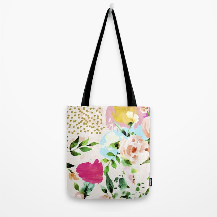 Floral Blush #society6 #decor #buyart Tote Bag Gallery Image 2