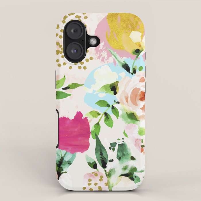 Floral Blush #society6 #decor #buyart iPhone Case Gallery Image 1