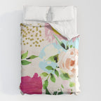Floral Blush #society6 #decor #buyart Duvet Cover Gallery Image 6