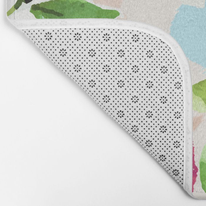 Floral Blush #society6 #decor #buyart Bath Mat Gallery Image 2