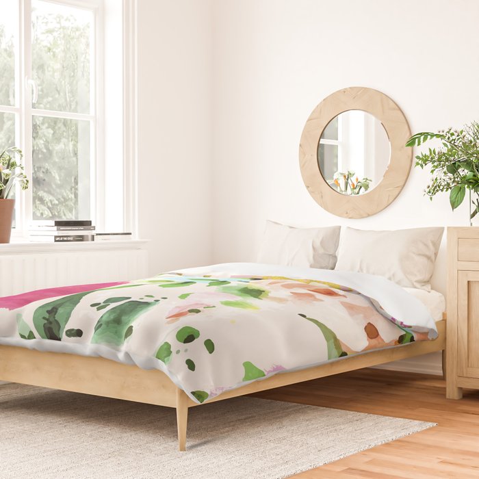 Floral Blush #society6 #decor #buyart Duvet Cover Gallery Image 2