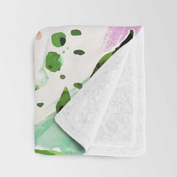 Floral Blush #society6 #decor #buyart Throw Blanket Gallery Image 3
