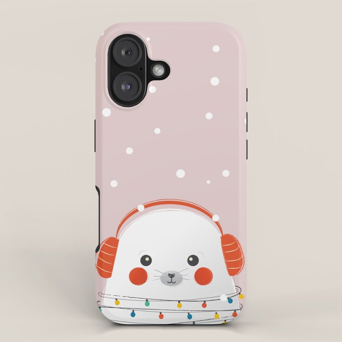 Christmas Animals - Cute Seal iPhone Case Gallery Image 1