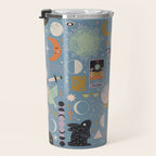 Lunar Pattern: Blue Moon Travel Mug Gallery Image 3