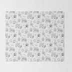 Squirrels and Pigeons take NY Throw Blanket Gallery Image 2