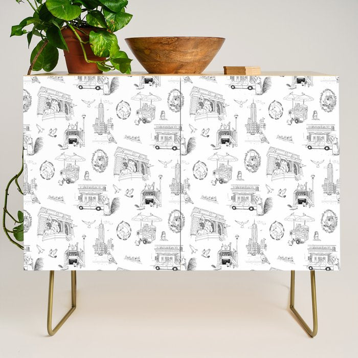Squirrels and Pigeons take NY Credenza Gallery Image 1