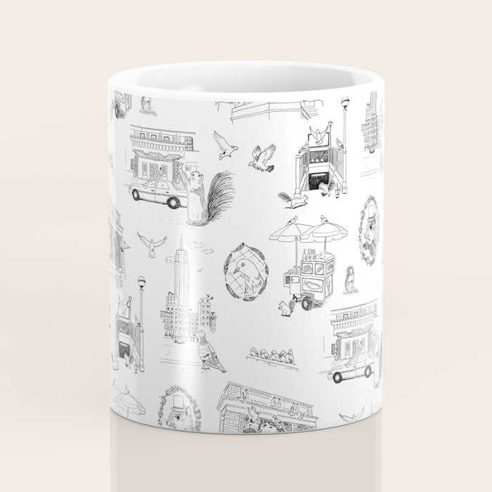Squirrels and Pigeons take NY Coffee Mug Gallery Image 4