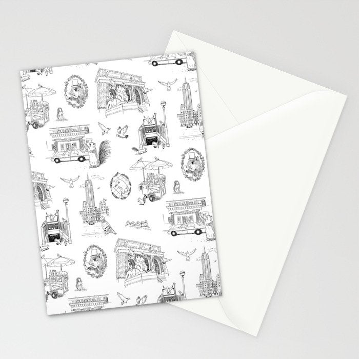 Squirrels and Pigeons take NY Stationery Card Gallery Image 2