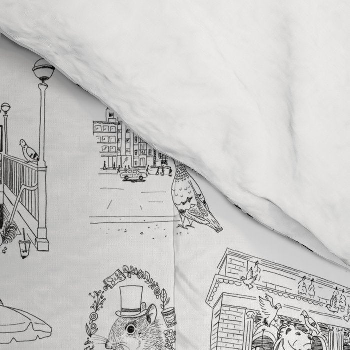 Squirrels and Pigeons take NY Comforter Gallery Image 4