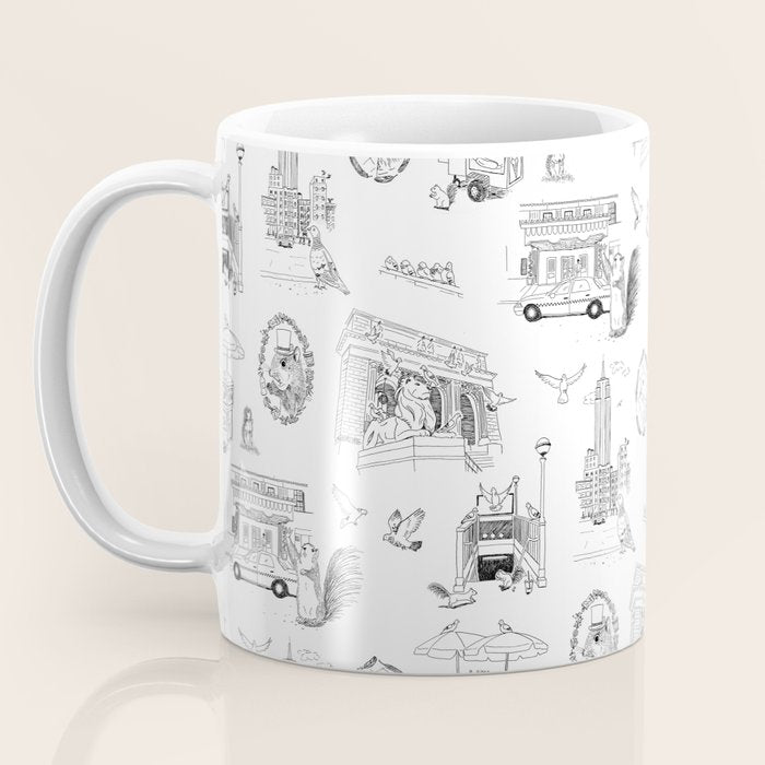 Squirrels and Pigeons take NY Coffee Mug Gallery Image 3