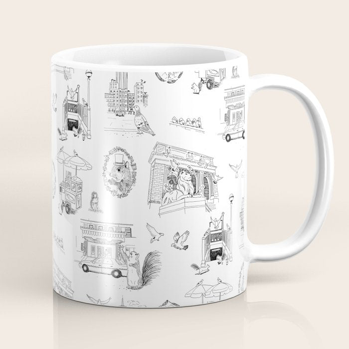 Squirrels and Pigeons take NY Coffee Mug Gallery Image 1