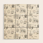 Squirrels and Pigeons take NY Wood Wall Art Gallery Image 1
