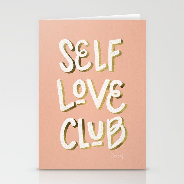 Self Love Club - Blush & Gold Palette Stationery Card Gallery Image 2