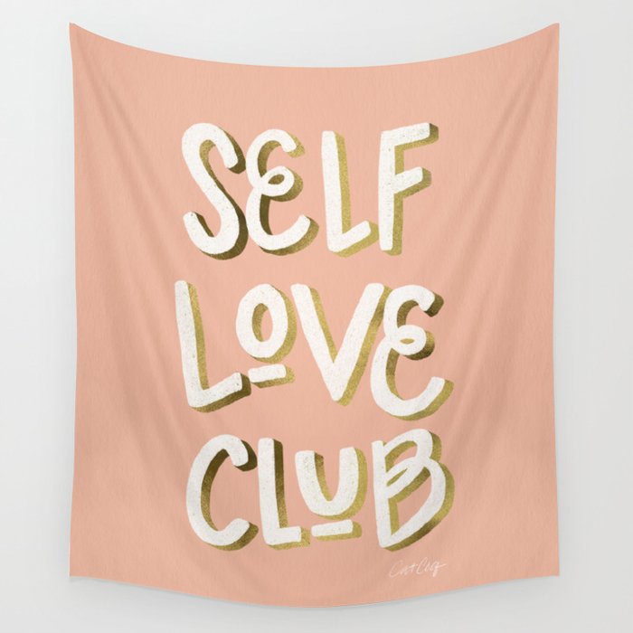 Self Love Club - Blush & Gold Palette Wall Tapestry Gallery Image 4