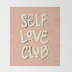 Self Love Club - Blush & Gold Palette Throw Blanket Gallery Image 2