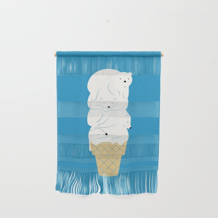 Polar Bear Ice Cream Wall Hanging Gallery Image 1