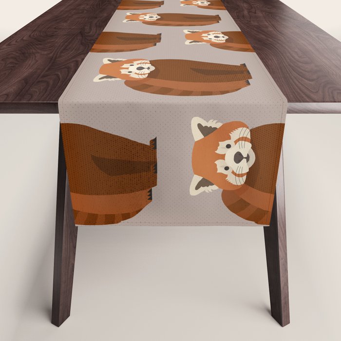 Whimsy Red Panda Table Runner Gallery Image 1