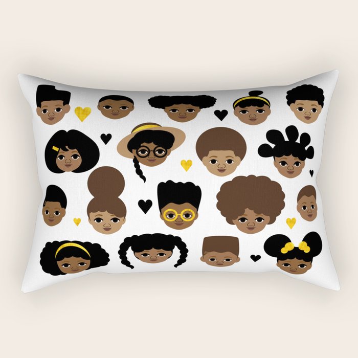 Girls and Boys Rectangular Pillow Gallery Image 1