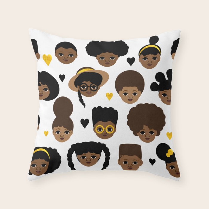 Girls and Boys Throw Pillow Gallery Image 6