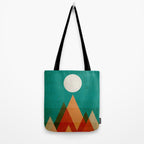 Full moon over Sahara desert Tote Bag Gallery Image 2