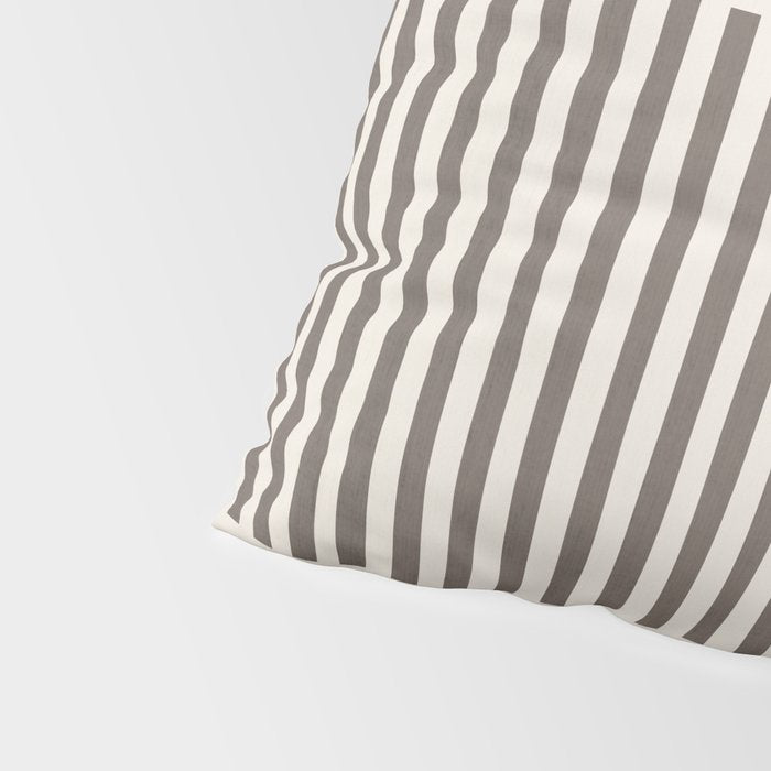 Light Blue Gray Lines Modern Minimal Abstract Artwork Pillow Sham Gallery Image 4