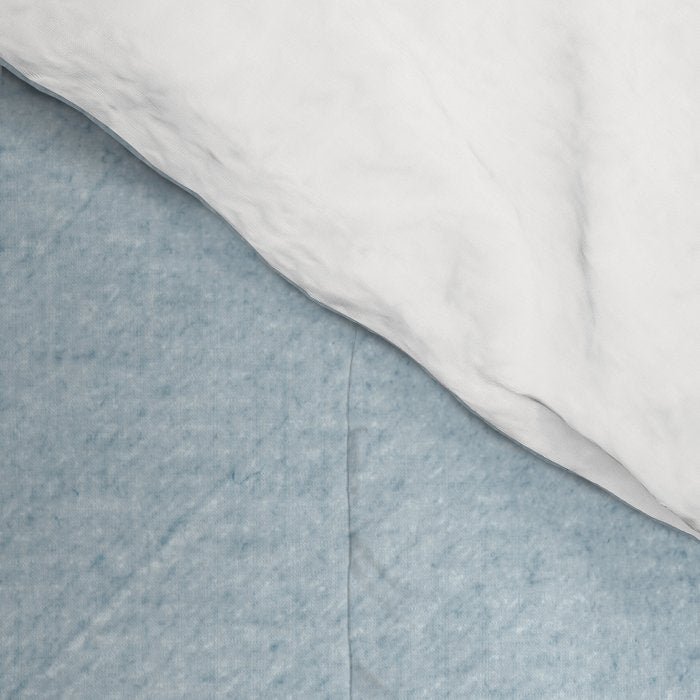 Light Blue Gray Lines Modern Minimal Abstract Artwork Comforter Gallery Image 4