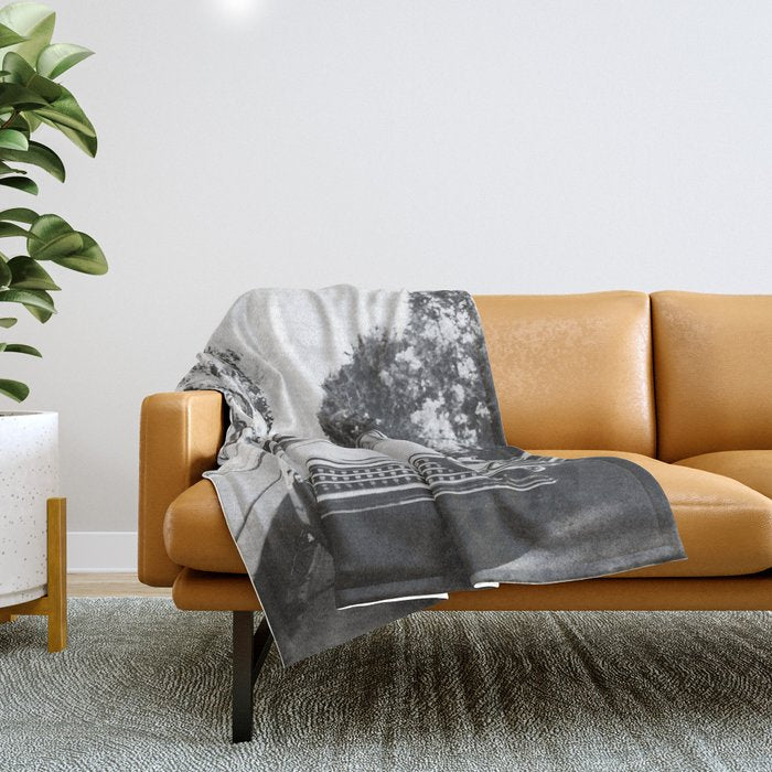 VINTAGE PALM SPRINGS Throw Blanket Gallery Image 1