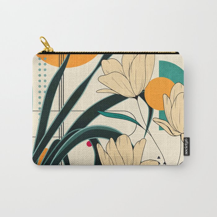 Petals Garden Geometry 2 Carry All Pouch Gallery Image 1
