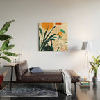 Petals Garden Geometry 2 Wood Wall Art Gallery Image 2