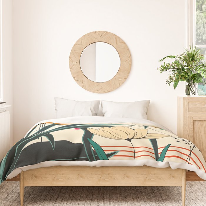 Petals Garden Geometry 2 Duvet Cover Gallery Image 3