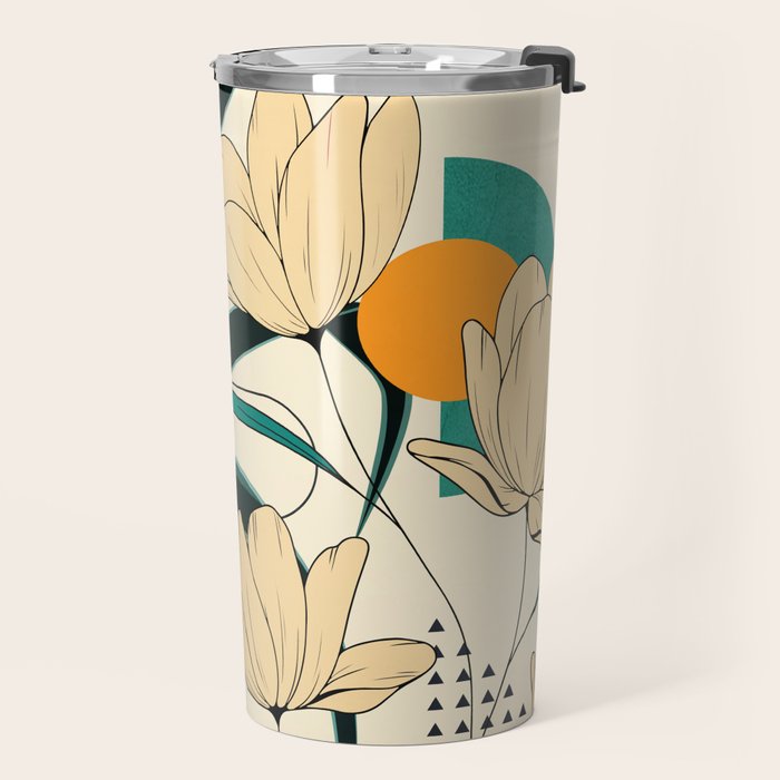 Petals Garden Geometry 2 Travel Mug Gallery Image 2