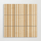 Classic Stripes XLIII - Neutral Tan Wood Wall Art Gallery Image 1