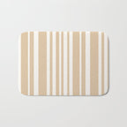 Classic Stripes XLIII - Neutral Tan Bath Mat Gallery Image 1