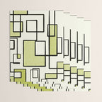 Piet Composition in Retro Avocado Sage Light Green Mid-Century Modern Minimalist Geometric Abstract Wrapping Paper Gallery Image 3