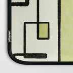 Piet Composition in Retro Avocado Sage Light Green Mid-Century Modern Minimalist Geometric Abstract Laptop Sleeve Gallery Image 3